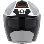 AGV IRIDES TRIESTE Jet Motorcycle Мотошлем Black White Red