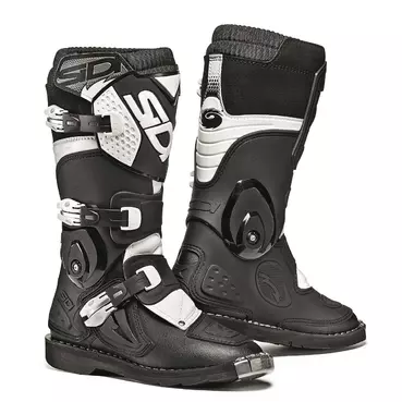 Sidi FLAME Cross Enduro Kids Motorcycle мотоботинки Black White