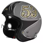 SHOEI J.O. Gratte-Ciel TC10 Open Face Helmet light grey / black