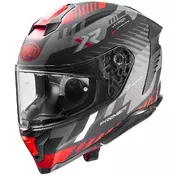 Premier Integral Motorcycle Мотошлем HYPER XR92BM Gray Red Matt