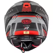 Premier Integral Motorcycle Мотошлем HYPER XR92BM Gray Red Matt
