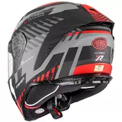 Premier Integral Motorcycle Мотошлем HYPER XR92BM Gray Red Matt