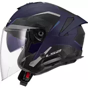 Motorcycle Jet Мотошлем LS2 OF618 VERSO II AIR Navy Blue