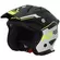 Acerbis Aria 2206 Jet Motorcycle Мотошлем Black Yellow Fluo