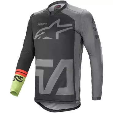 Alpinestars RACER COMPASS Cross Enduro Motorcycle Jersey Black Gray