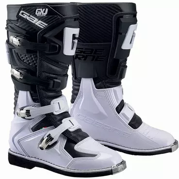Gaerne Gxj Kid мотоботинки Black White Белый