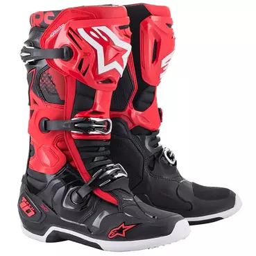 Alpinestars Tech 10 мотоботинки Red Black Красный