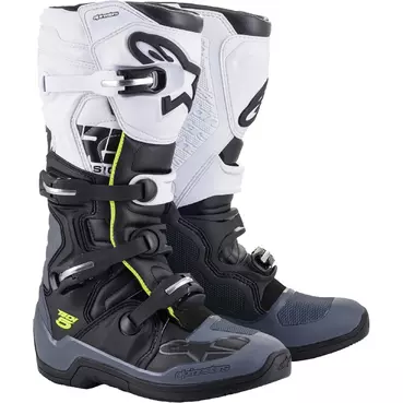 Cross Enduro Motorcycle мотоботинки Alpinestars TECH 5 Black White