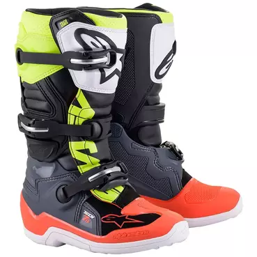 Alpinestars Tech 7s Kid мотоботинки Red Yellow Желтый