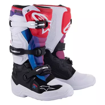 Alpinestars Tech 7s Kid мотоботинки White Rainbow Белый