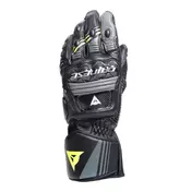 Dainese DRUID 4 Leather Motorcycle мотоперчатки Black Gray Yellow Fluo