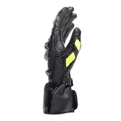 Dainese DRUID 4 Leather Motorcycle мотоперчатки Black Gray Yellow Fluo
