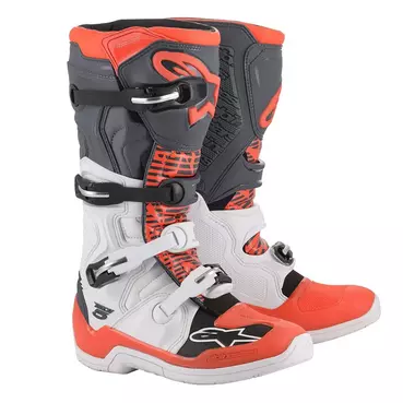 Alpinestars Tech 5 мотоботинки 2020 White Fluo Red Белый