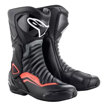 Alpinestars Smx 6 V2 мотоботинки Black Fluo Red Красный