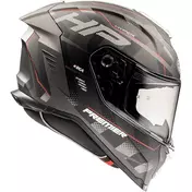 Premier Integral Motorcycle Мотошлем HYPER HP92 BM Black Red Matt