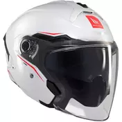 MT Мотошлемss COSMO SV SOLID A0 Jet Motorcycle Мотошлем Gloss White