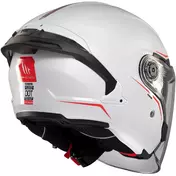 MT Мотошлемss COSMO SV SOLID A0 Jet Motorcycle Мотошлем Gloss White