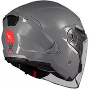 MT Мотошлемss COSMO SV SOLID A2 Glossy Gray Motorcycle Jet Мотошлем