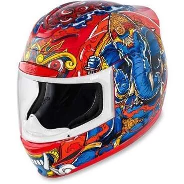 Icon Airmada Ganesh Красный мотошлем