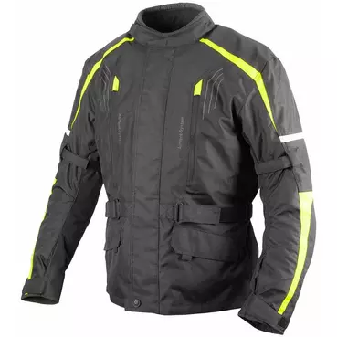 Gms DAYTON Motorcycle мотокуртка Black Yellow Fluo
