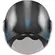 AGV ETERES LEVANTO Jet Motorcycle Мотошлем Black Silver Blue