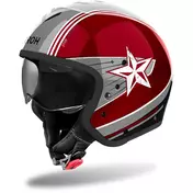 Airoh J110 COMMAND Burgundy Glossy Jet Motorcycle Мотошлем