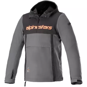 Alpinestars SHERPA худи Casual Motorcycle Sweatshirt Fluo Red Gray Black