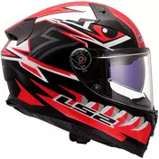 Full Face Motorcycle Мотошлем In HPFC LS2 FF811 VECTOR II BUNTRI Black Red