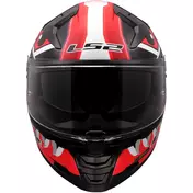 Full Face Motorcycle Мотошлем In HPFC LS2 FF811 VECTOR II BUNTRI Black Red
