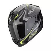 SCORPION EXO-520 EVO Air Terra full face helmet Black / Silver / Yellow Neon