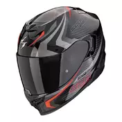 SCORPION EXO-520 EVO Air Terra full face helmet Black / Silver / Red