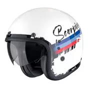 SCORPION Belfast EVO Adonis open face helmet white / red / blue