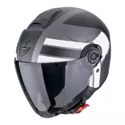SCORPION EXO-City II Blur open face helmet Matt Silver / Black / White