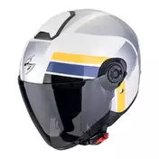 SCORPION EXO-City II Blur open face helmet White / Silver / Yellow