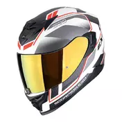 SCORPION EXO-520 EVO Air Lena full face helmet Matt White / Silver / Red