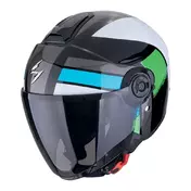 SCORPION EXO-City II Blur open face helmet Black / White / Green