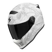 SCORPION Covert Fx Dragon full face helmet Matt Light Grey / Silver