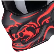 SCORPION EXO-Combat II Genesis helmet chinguard Matt Black / White Gold