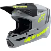 ALPINESTARS SM3 Radium off-road helmet Grey / Black / Yellow Fluor Matt