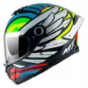 MT Helmets Thunder 4 SV Drax full face helmet White / Yellow / Blue