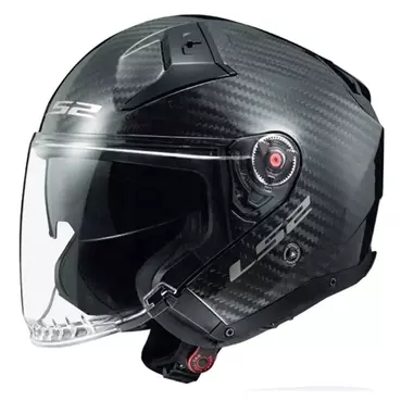 LS2 OF603 Infinity II Carbon open face helmet Gloss Carbon