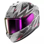 SHARK D-Skwal 3 Blast-R full face helmet Silver / Violet / Black