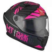 MT Helmets Braker SV Punk Rider full face helmet Pink / Black
