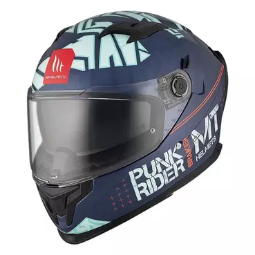 MT Helmets Braker SV Punk Rider full face helmet Синий