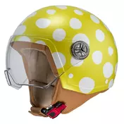 NZI Zeta 2 Ágatha Ruiz De La Prada open face helmet Yellow Lunar