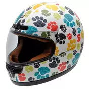 NZI Activy junior full face helmet Matt Pawprints
