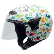 NZI Helix II Junior Open Face Helmet Glossy Triassic