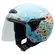 NZI Helix II Junior Open Face Helmet Glossy Mapamundi