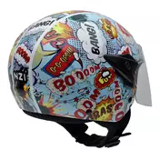 NZI Helix II Junior Open Face Helmet Glossy Boom