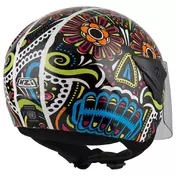 NZI Helix II Junior Open Face Helmet Glossy Calaca